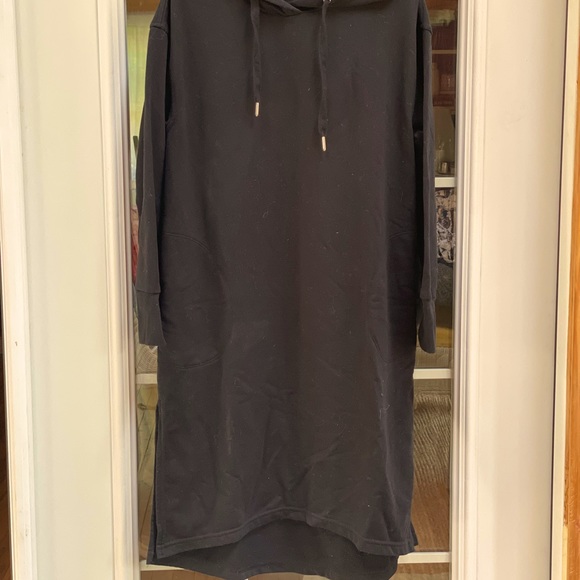 Old Navy Sweatshirt Dress XS Black - Picture 6 of 9